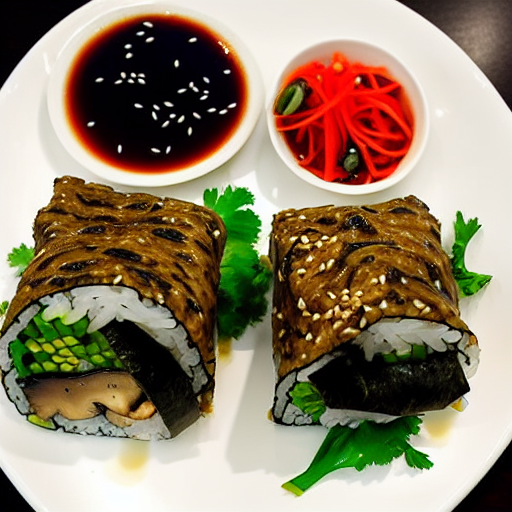 Mushroom Kimbap