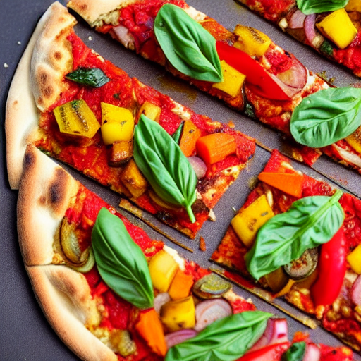 Moroccan Spiced Veggie Pizza