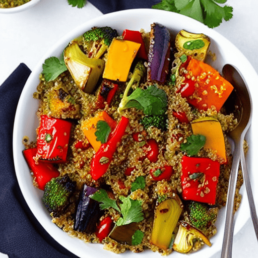 Balsamic Roasted Vegetable Quinoa