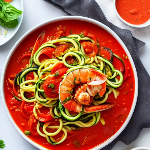 Seafood Zoodle Marinara