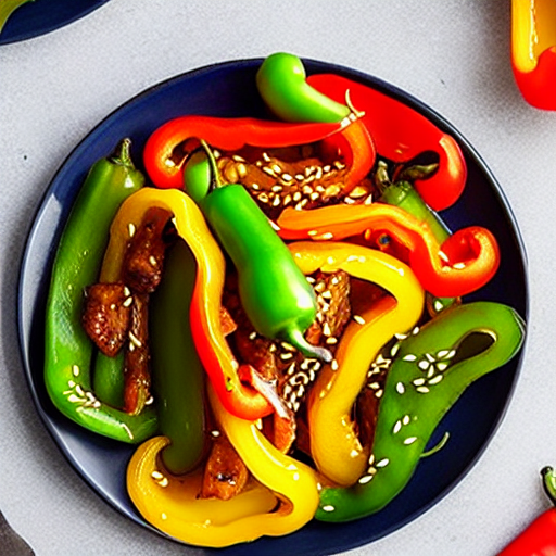 Korean Stir-Fried Peppers