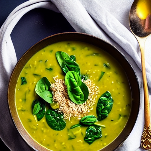 Spinach and Rice Soup