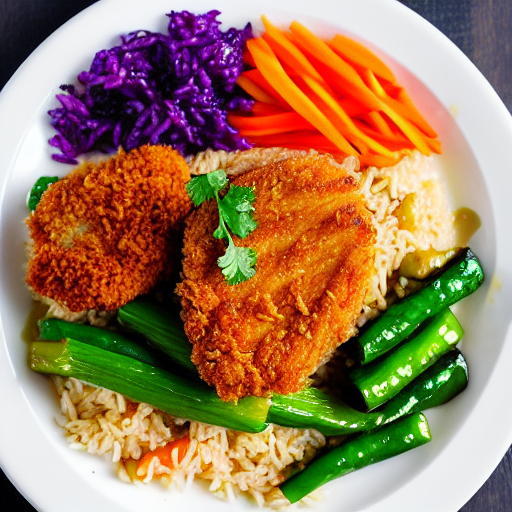 Katsu Rice with Vegetables