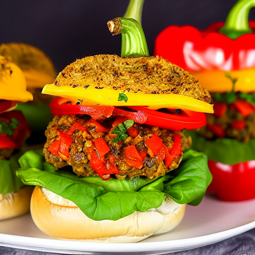 Stuffed Bell Pepper Burger