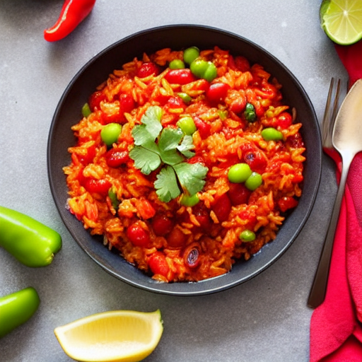 Arroz con Pimientos Rojos