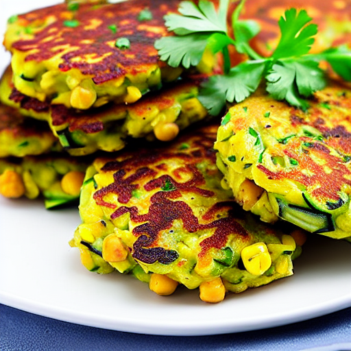 Zucchini and Corn Fritters with Lentils and Spinach and Chickpeas and Lentils and Spinach and Lentils and Spinach and Lentils and Spinach and Lentils and Spinach and Lentils and Spinach and Lentils and Spinach and Lentils