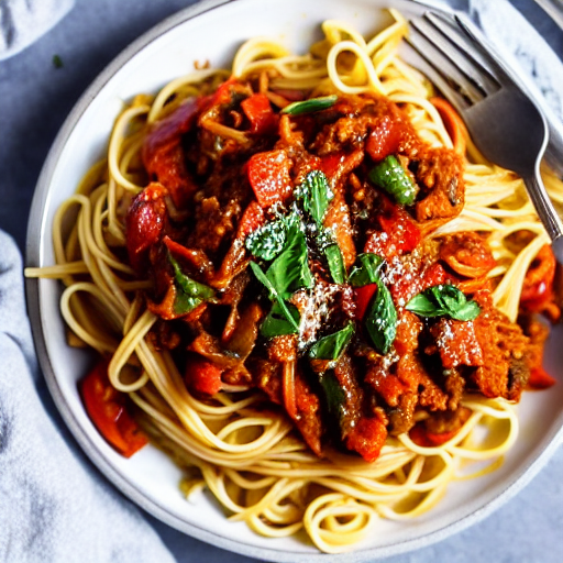 Pasta al Ragu di Seitan