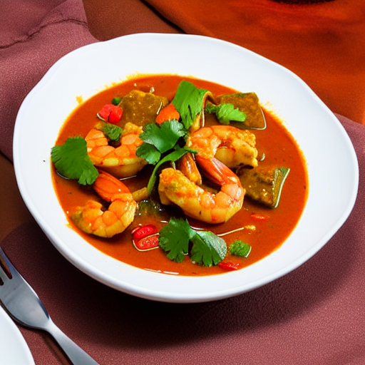 Kadai Prawn Curry