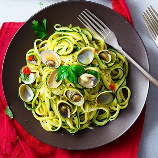 Zucchini Linguine Vongole