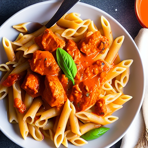 Halal Buffalo Chicken Pasta