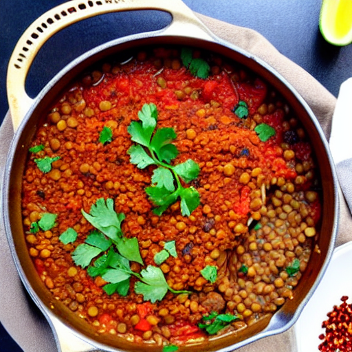 Baked Lentil Tagine