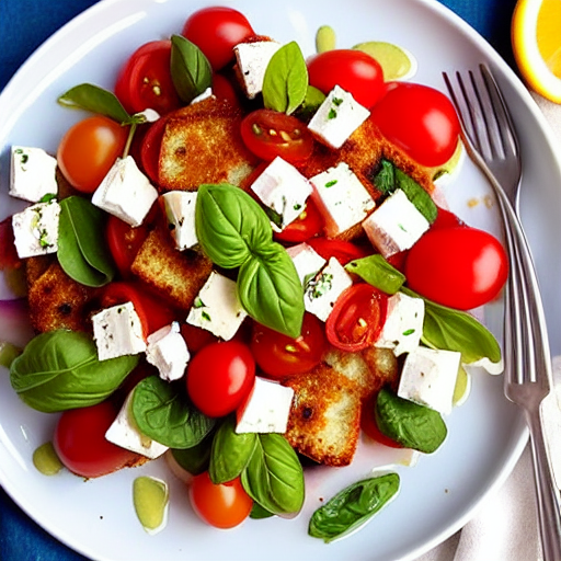 Panzanella with Feta