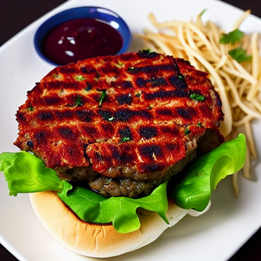 Mongolian Lamb Burger