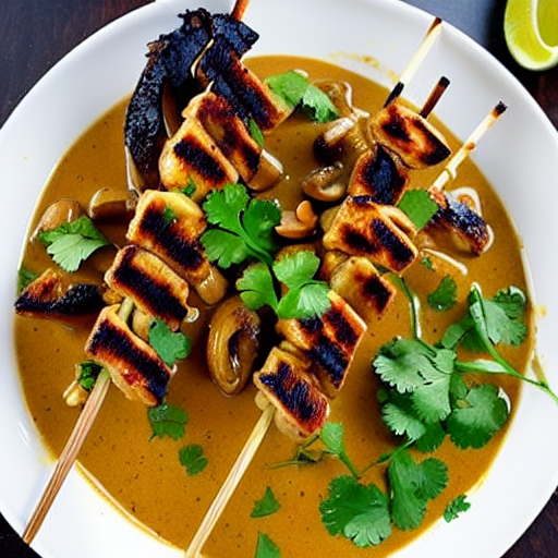 Lemongrass Mushroom Satay