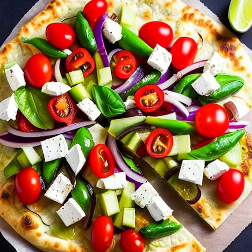 Gluten-Free Greek Salad Pizza