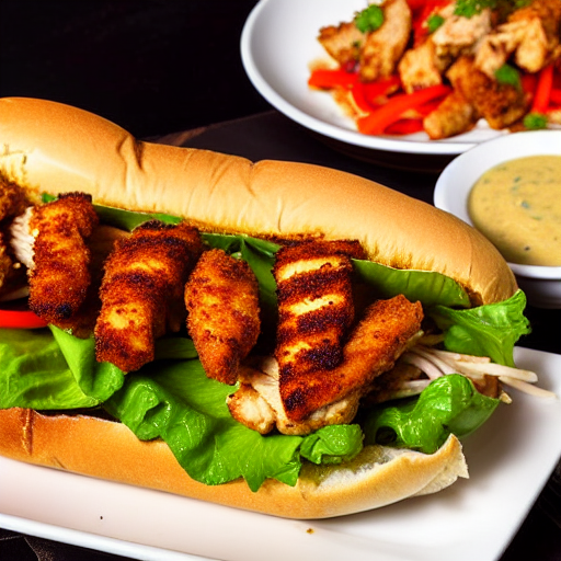 Cajun Chicken Po' Boy