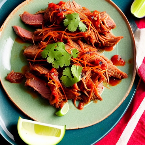 Tacos de Puerco con Salsa Roja