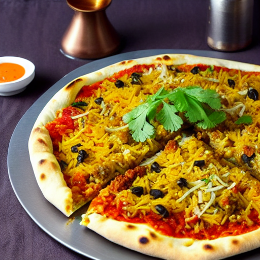 Hyderabadi Biryani Pizza