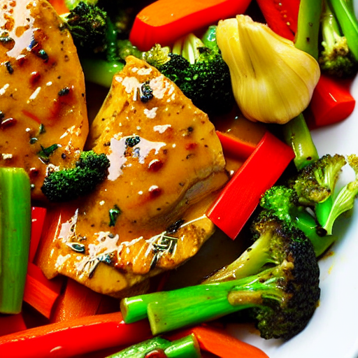 Garlic Butter Chicken and Vegetable Stir-Fry