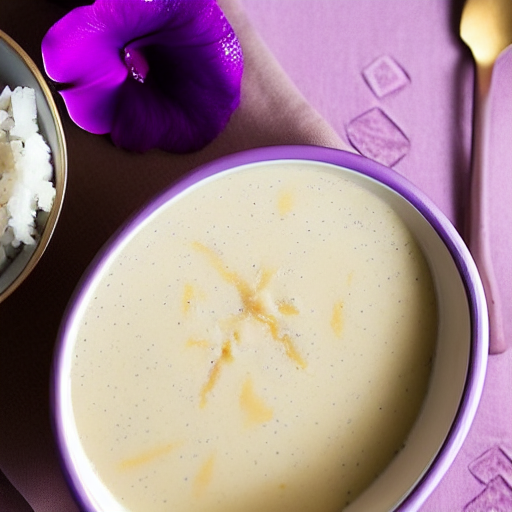 Taro Coconut Pudding
