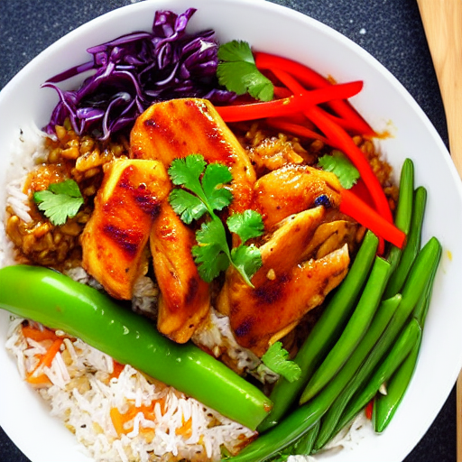 Spicy Chicken and Rice Bowl