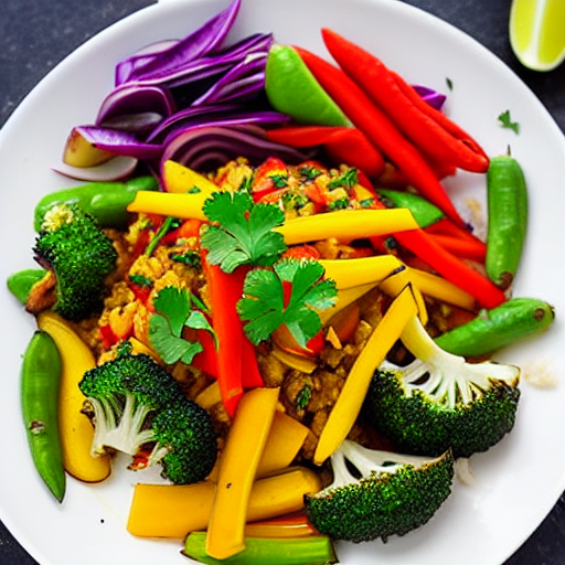 Baked Thai Vegetable Medley