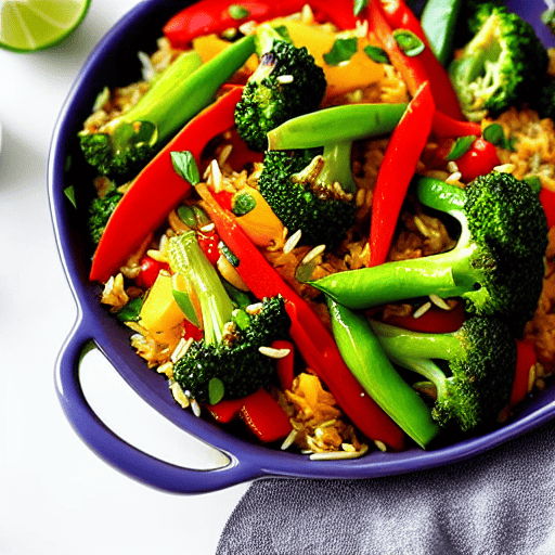 Vegetable Stir Fry with Rice
