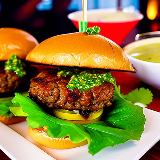 Nam Tok Moo Burger
