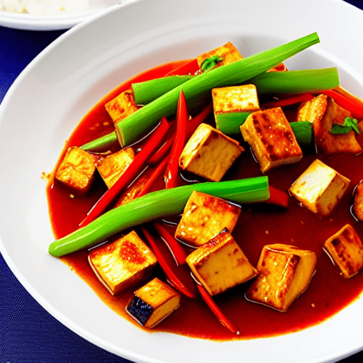 Sichuan Spicy Chicken and Tofu