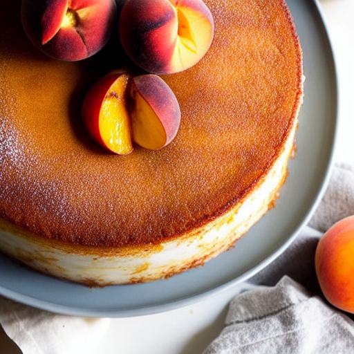 Cinnamon Sugar Peach Cake