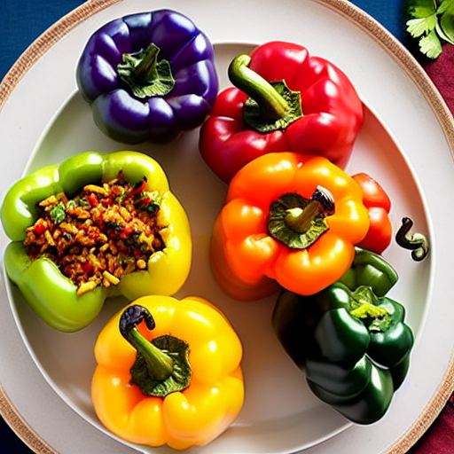 Stuffed Bell Peppers with Rice