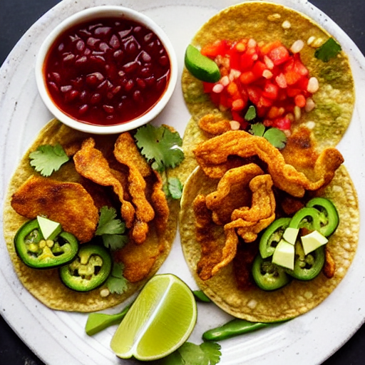 Tacos de Chicharrón Prensado Vegetal