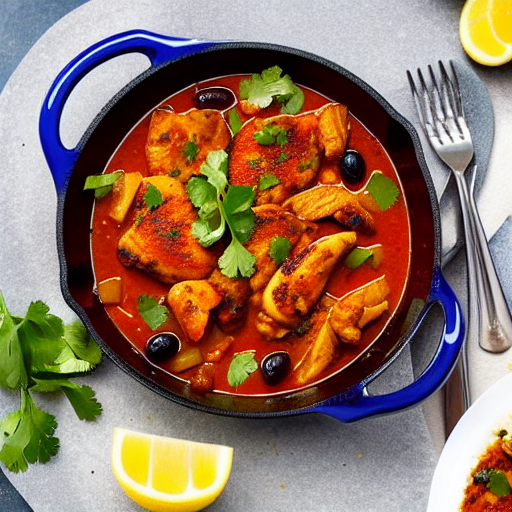 Chicken Tagine with Olives