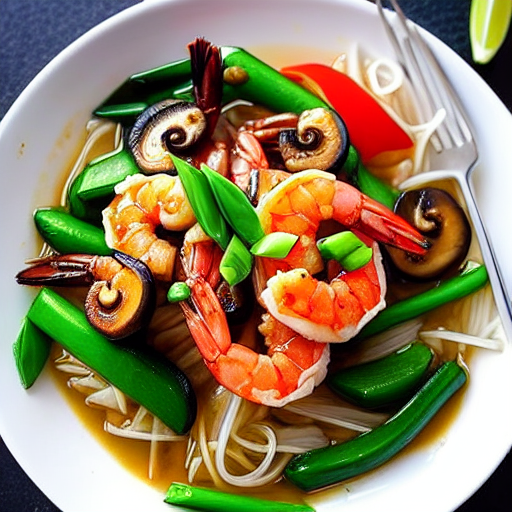 Tôm Xào Nấm