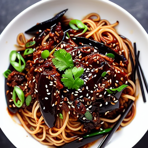 Eggplant Jajangmyeon