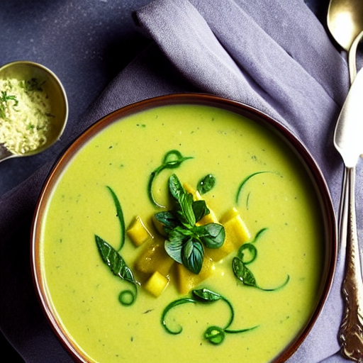 Soupe de courgettes