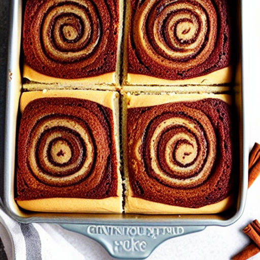 Cinnamon Roll Cake Bars