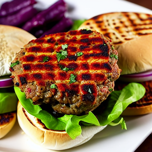 Spicy Lamb Burgers