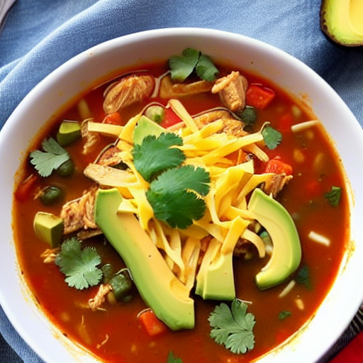 Keto Chicken Tortilla Soup
