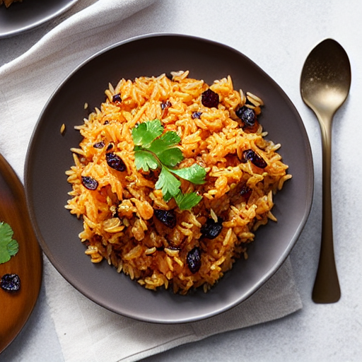 Spiced Rice with Raisins