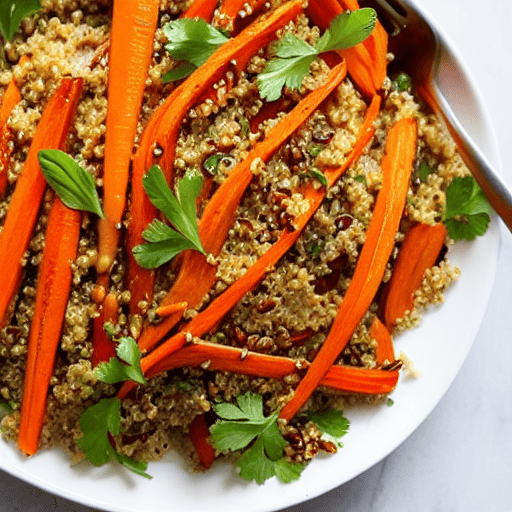 Roasted Carrot and Quinoa Salad