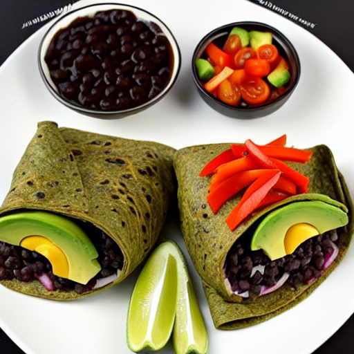Cuban Black Bean Wrap