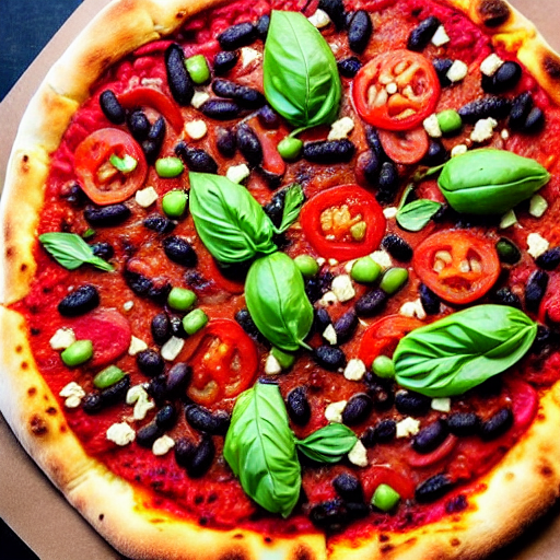 Pizza de Frijoles Negros
