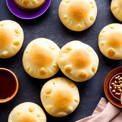 Dairy-Free Lotus Seed Paste Buns