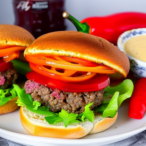 Hamburguesa de Pimientos del Piquillo