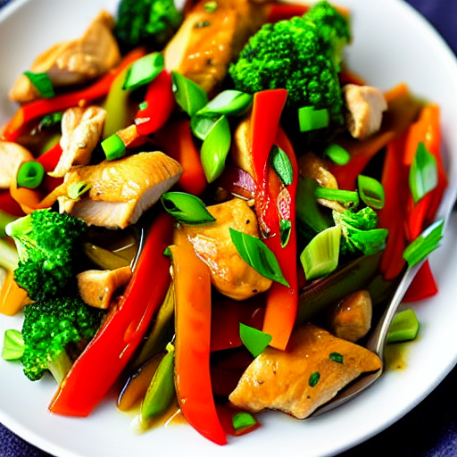 Vegetable and Chicken Stir-Fry