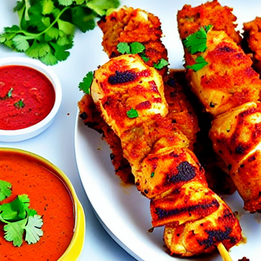 Baked Chicken Seekh Kebab