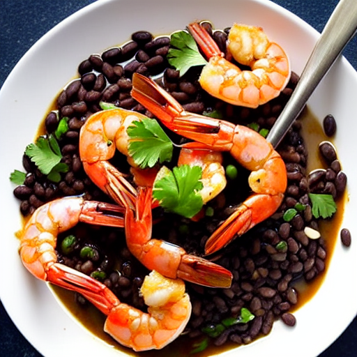 Braised Shrimp with Black Bean