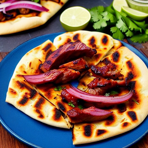 Halal BBQ Flatbread