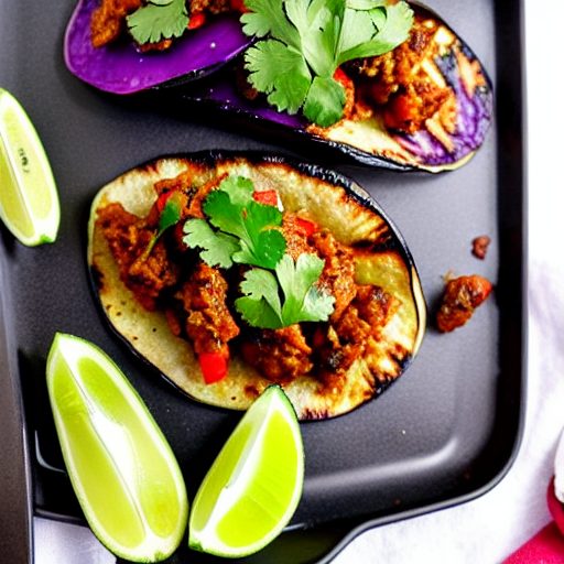 Baked Eggplant Tacos
